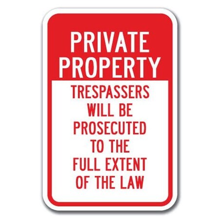 Signmission Safety Sign, 12 in Height, Aluminum, Private Prop - P P Pros A-1218 Private Prop - P P Pros